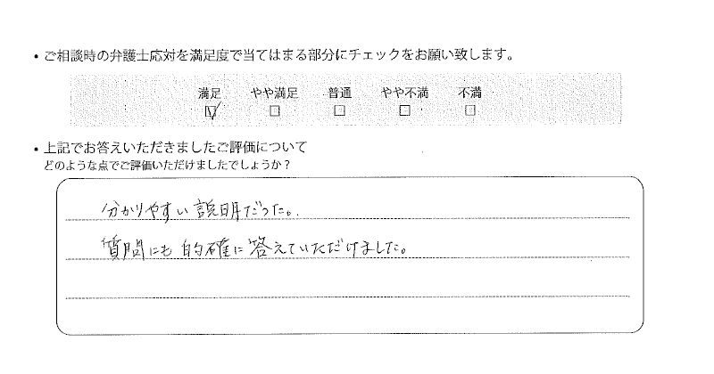 宇都宮法律事務所に離婚問題をご相談いただいたお客様の声