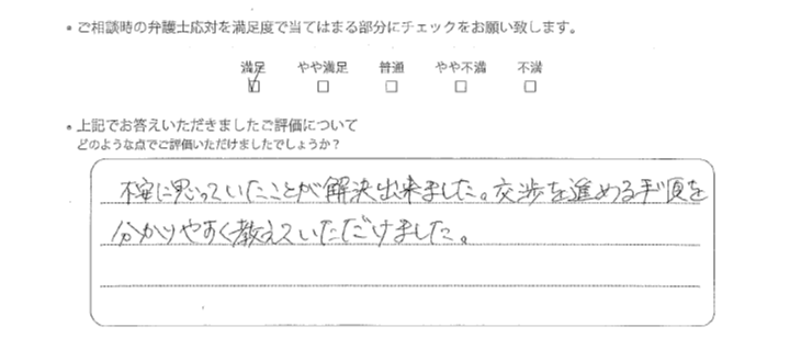 福岡法律事務所に離婚問題をご相談いただいたお客様の声