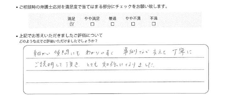 宇都宮法律事務所に離婚問題をご相談いただいたお客様の声