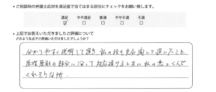 横浜法律事務所に離婚問題をご相談いただいたお客様の声