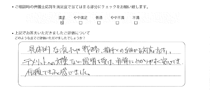 神戸法律事務所に離婚問題をご相談いただいたお客様の声