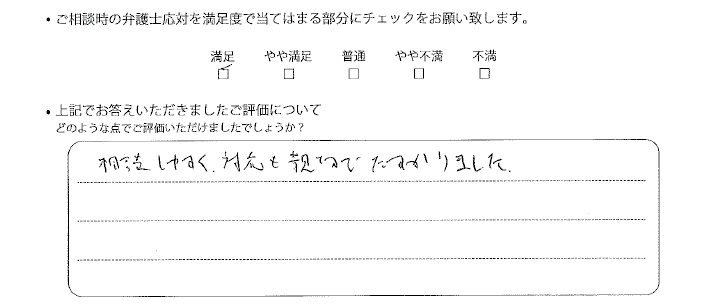 名古屋法律事務所に離婚問題をご相談いただいたお客様の声