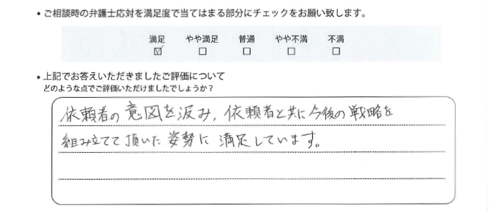 横浜法律事務所に離婚問題をご相談いただいたお客様の声