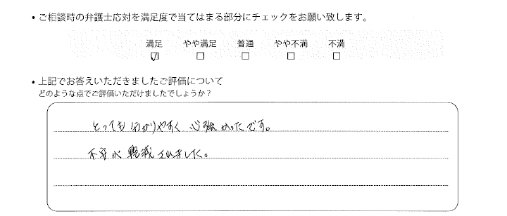 宇都宮法律事務所に離婚問題をご相談いただいたお客様の声