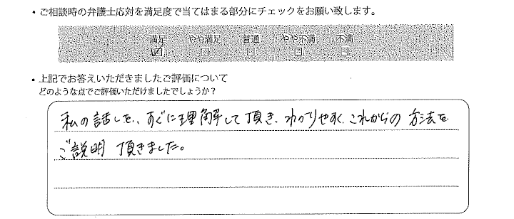 埼玉法律事務所に離婚問題をご相談いただいたお客様の声