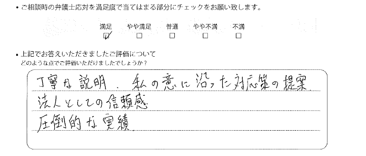 神戸法律事務所に離婚問題をご相談いただいたお客様の声