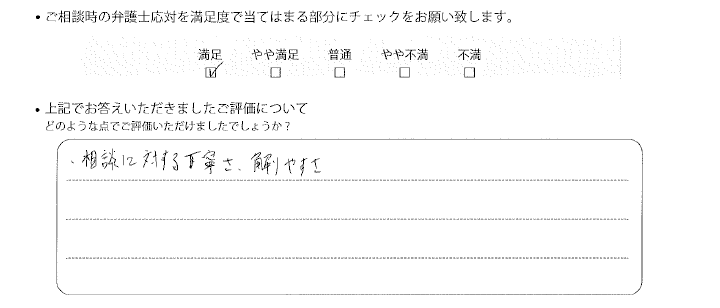 神戸法律事務所に離婚問題をご相談いただいたお客様の声