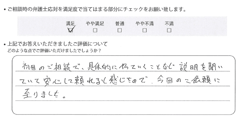 千葉法律事務所に離婚問題をご相談いただいたお客様の声