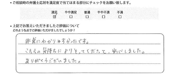 宇都宮法律事務所に離婚問題をご相談いただいたお客様の声