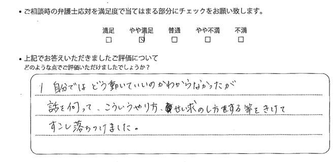 福岡法律事務所に離婚問題をご相談いただいたお客様の声