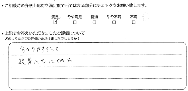 福岡法律事務所に離婚問題をご相談いただいたお客様の声