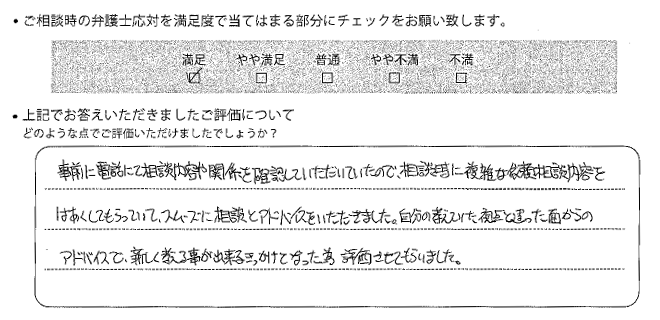 姫路法律事務所に離婚問題をご相談いただいたお客様の声