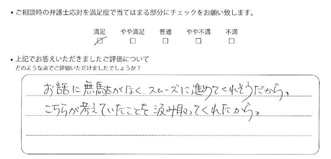 千葉法律事務所に離婚問題をご相談いただいたお客様の声