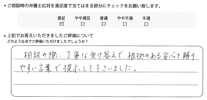 神戸法律事務所に離婚問題をご相談いただいたお客様の声