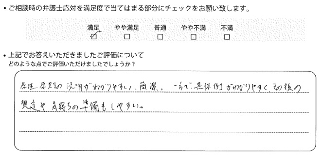 埼玉法律事務所に離婚問題をご相談いただいたお客様の声