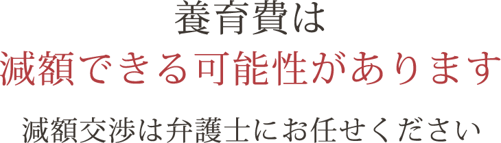 養育費は減額できる可能性があります