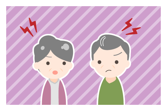 熟年離婚の原因(相手の顔を見ることがストレス)