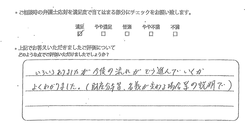 福岡支部に離婚問題をご相談いただいたお客様の声