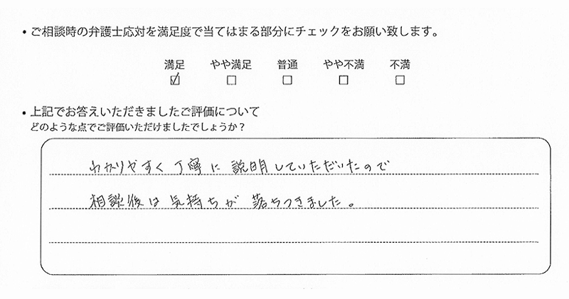 神戸支部に離婚問題をご相談いただいたお客様の声