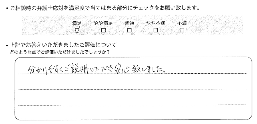 東京法律事務所に離婚問題をご相談いただいたお客様の声